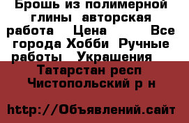 Брошь из полимерной глины, авторская работа. › Цена ­ 900 - Все города Хобби. Ручные работы » Украшения   . Татарстан респ.,Чистопольский р-н